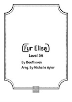 Early Intermediate Fur Elise Piano Music Sheet