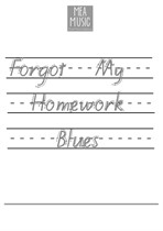 Forgot My Homework Blues (Intermediate Piano Solo)